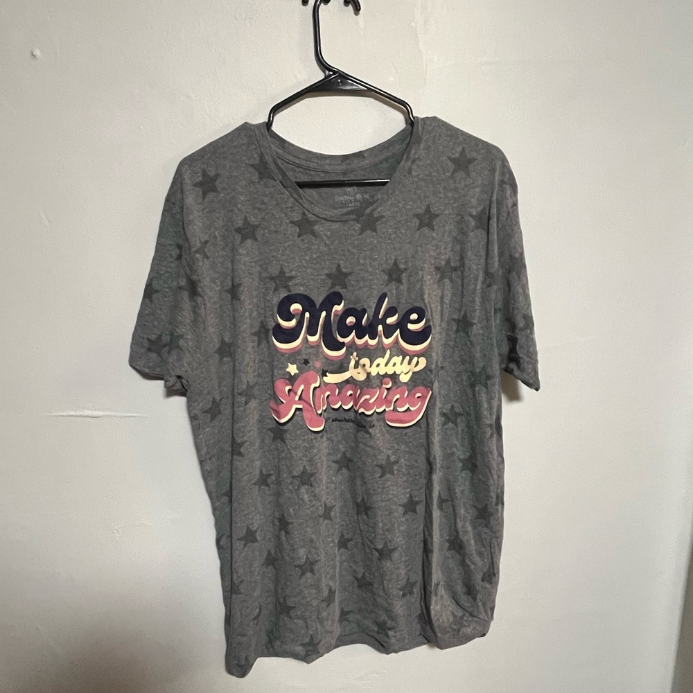 Gray Graphic Short Sleeve Tee